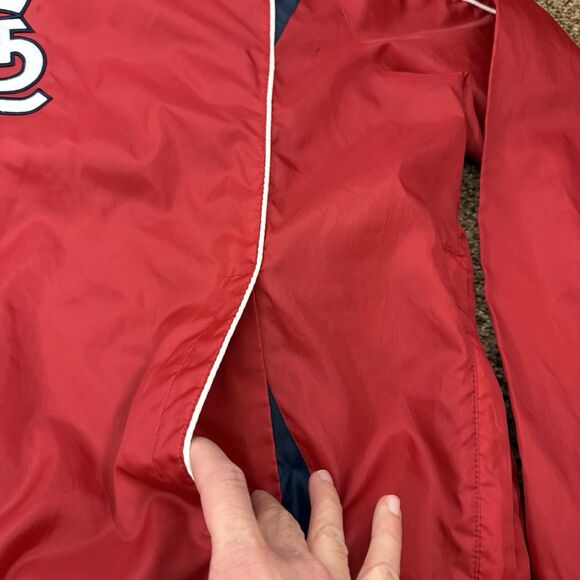 Vintage 90s St.Louis Cardinals Windbreaker Pullover Mens Size L MLB Carl Banks - Picture 4 of 13